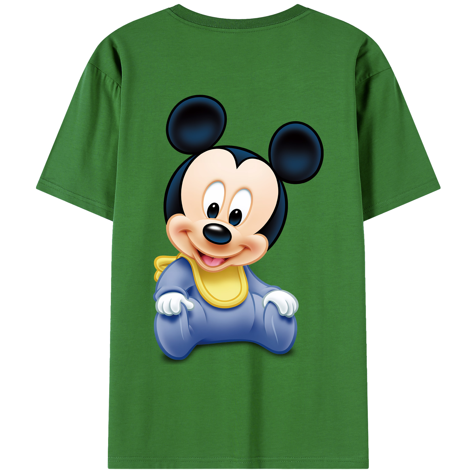 ミッキーマウス Mickey Mouse レディース半袖Tシャツ(バックプリント)